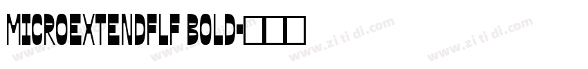 MicroExtendFLF Bold字体转换